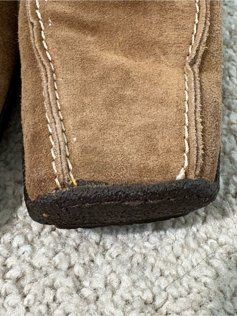 Luichiny Made in Italy Brown Suede Slip-On Mules Size 37 Retro Boho Platform - Picture 9 of 11